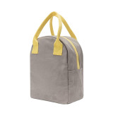 Wholesale Canvas Handles Cotton Zipper Lunch Boxes Tote Insulated Cooler Bag From China