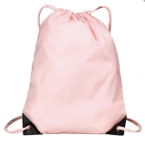 Custom logo eco-friendly recycled drawstring backpack sports gym bag for women men 210D polyester drawstring bags