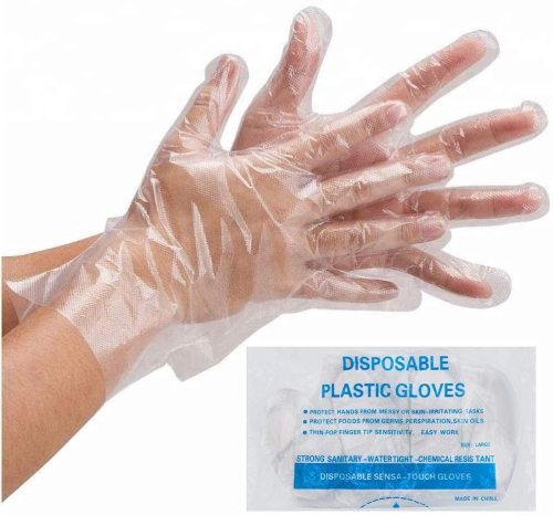 Cpe tpe plastic great dispossible polyethylene plastic glove size M  gloves ready to ship gloves_  in bag