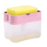 2in1 Countertop Soap Pump Dispenser Caddy Soap Dispenser and Sponge Holder