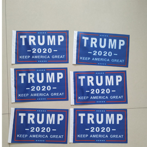 Wholesale Custom low moq Fast delivery trump 2020 car flag window for sale