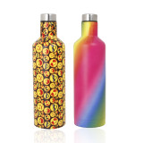 500ml Colorful Laser Mugs Portable Electroplated Narrow Mouse Double Wall Stainless Steel Vacuum Flask Milk Bottle
