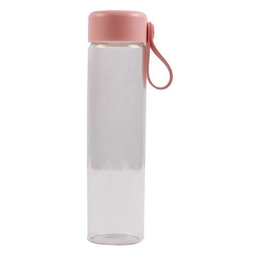 28Oz Bpa Free Large Capacity  Plastic Outdoor Lid Water Single Wall Transparent Water Bottle Bap Free Plastic With Lid/Rope