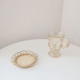 Hand-woven Coaster Bamboo Coasters For Drinks Table Mats Rattan Coaster