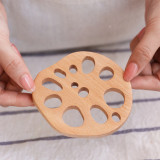 Japan Style Heat Insulation Decorative Mug Ceramic Cup Mat Wooden Coasters For Drinks