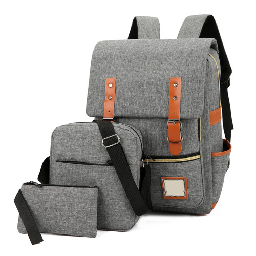 Waterproof School Travel Computer bag bagpack Smart USB charging Business Laptop Backpack set 3 in 1