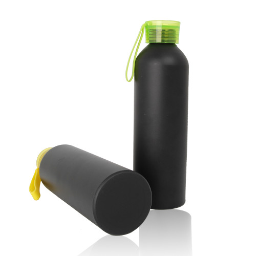 BPA Free Narrow Mouth Screw Cap Loop Leak Proof Single Wall Light Weight Aluminum Water Bottle For Sports