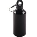 High Quality 400ml Portable Aluminium Outdoor Carabiner Sports Water Bottle For Adults