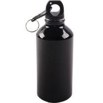High Quality 400ml Portable Aluminium Outdoor Carabiner Sports Water Bottle For Adults