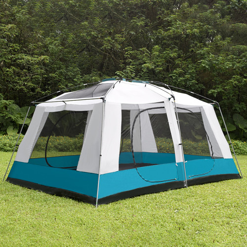 Double Layer Folding Waterproof Big House 5-8 Persons Outdoor Camping Family Tents