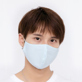 Reusable silicone anti fog reusable lip language microphone full cover plastic shield permanent transparent face mask