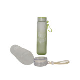Graduated color portable single-layer glass water cup coffee mug travel with plastic cover