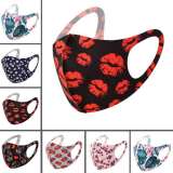 Adult mask for adult snorkel personalised print cotton fabric design face mouth sports dust breath mask custom fashion print