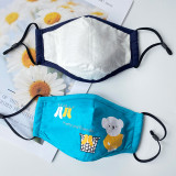 halloween silver transparent printing neoprene disposable printed cotton fabric dust respirator baby gauze cherry lip face mask
