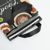 custom ultrasonic non woven tote package warmer heat  thermo carry thermal insulated shopping bag cooler delivery bag for  food