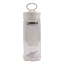 300ml best selling portable clear glass water milk tea infuser bottle with filter