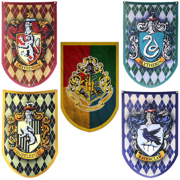 High quality Harry Potter Magic College flag decoration Banners rounded corner flag