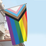 Colorful 3x5ft LGBT rainbow flag banner Pride flag Peace flag