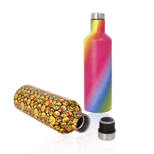 500ml Colorful Laser Mugs Portable Electroplated Narrow Mouse Double Wall Stainless Steel Vacuum Flask Milk Bottle