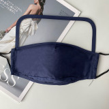 natural lip copper overhead halloween head loop bandana helmet head pp plastic container with transparent pvc safety face mask