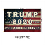 Fast delivery wholesale Polyester 90*150cm 2020 trump funny flag in bulk