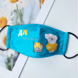 halloween silver transparent printing neoprene disposable printed cotton fabric dust respirator baby gauze cherry lip face mask