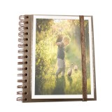 2021 Custom A6 Spiral Notebook For Student/Composition with DIY sticker and Photo Pocket