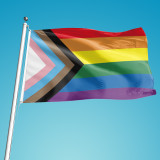 Promotional  Digital Printing 5*3ft custom rainbow flag wholesale