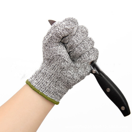Cut resistant workinf colored anti slip glove knitted gray knit working gloves cut resistant 5