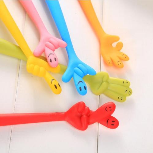 Colorful Creative Gift Funny Bending Hand Gesture Ballpoint Pen