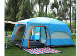 European 8 Persons Large Luxury Wind Resistant Family Carpas de Camping Tent