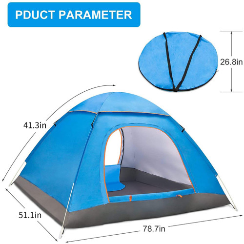Outdoor Tent 2-3 Persons Full-automatic Double Beach Camping Simple Multi-person Rainproof Camping Tent