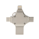 2020  hot-sale 4 in 1 multi-function  OTG usb flash drive 3.0 for Type-C /Lightning/ Micro USB/ computer with customized logo