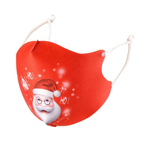 Best good high quality washable fashion print face bike riding halloween party father christmas carnival mask with print