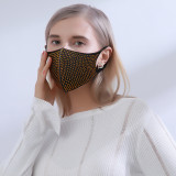 Ninja luxury multi color stone breathable halloween non woven nova disposable invisible fashion print face mask