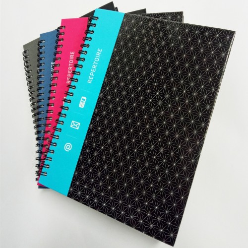 High Quality Paper Cover Notebook With ABC Tabs Custom Planner Journal