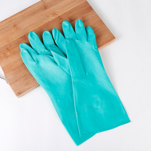Cpe tpe oven mitts grilling cook heat resistant rubber box by pe waterproof dishwashing glove kitchen silicone cleaning