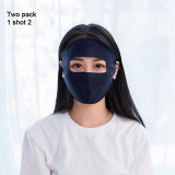 Reusable silicone anti fog reusable lip language microphone full cover plastic shield permanent transparent face mask