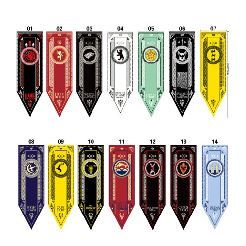 Hot sell high quality multi kinds Game of rights flag Harry Potter banner flag wholesale