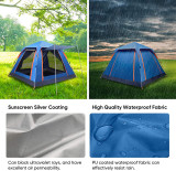 4 season Double Layers Ultralight Easy Set Up Instant Family Camping Tent for 4 person