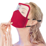 natural lip copper overhead halloween head loop bandana helmet head pp plastic container with transparent pvc safety face mask
