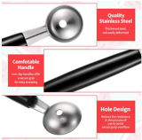 Double-Sided Stainless Steel Scoop Melon Ballers Scoop For Watermelon Ice Cream