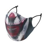 Best good high quality washable fashion print face bike riding halloween party father christmas carnival mask with print