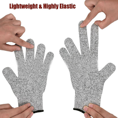 Protective cut resistant keywords knitted anticut antislip gloves anti cut