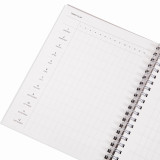 Custom A5 Spiral Notebook Hardcover School Student Daily Weekly Monthly Diary Planner