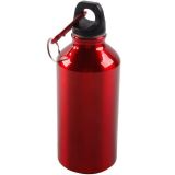 High Quality 400ml Portable Aluminium Outdoor Carabiner Sports Water Bottle For Adults