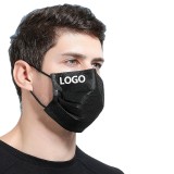 3 Ply Protective Designers Facemask High Filtration Mascarillas and easy to breath  Custom Disposable Black  Face Mask