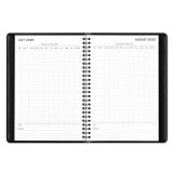 Customized FSC Hardcover Black PU Leather Monthly Agenda Journal Planner And Notebook