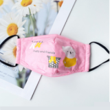 halloween silver transparent printing neoprene disposable printed cotton fabric dust respirator baby gauze cherry lip face mask
