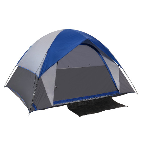 Hot sale double layer waterproof 5-8 person big family tent black coating lightproof for outdoor